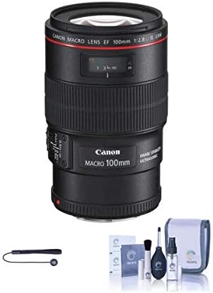Canon EF 100mm f / 2.8 L ıs USM Makro Otomatik Odaklama Lensi - ABD-Temizleme Kiti, Capleash II içerir