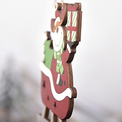 Ruio Noel Cam Çelenk Boncuk Noel Süslemeleri Noel Kızak Kolye Yaratıcı Karikatür Geyik Noel Ağacı Kolye Boyalı Kolye Asmak