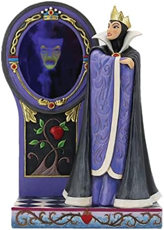 Jim Shore Enesco Disney Gelenekleri 6013067 Kötü Kraliçe Ayna Sahne Heykelcik 9.5