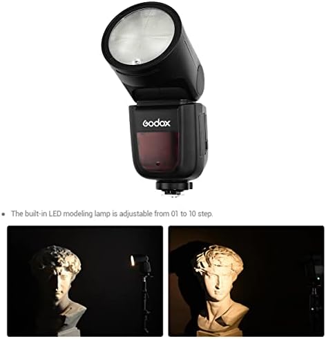 Godox V1 V1-F Flaş için Fuji Fujifilm Kamera TTL Flaş Speedlite 1/8000 HSS, 480 Tam Güç Yanıp Söner, 1.5 s Geri Dönüşüm Süresi,