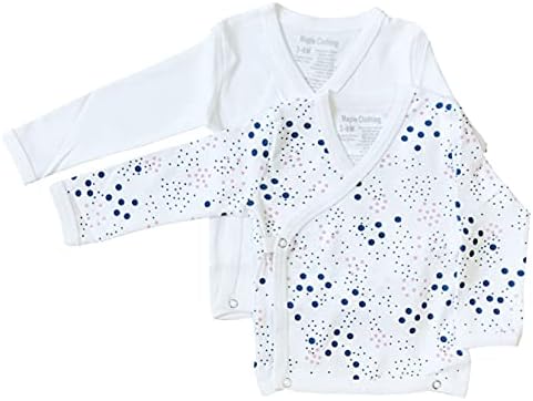 Akçaağaç Giyim Organik Pamuk Bebek Kimono Uzun Kollu Bodysuit GOTS Sertifikalı