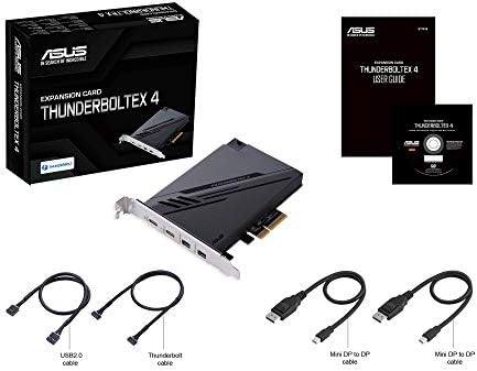 Intel® Thunderbolt™ 4 JHL 8540 Denetleyicili ASUS ThunderboltEX 4, 2 USB Type-C Bağlantı Noktası, 40 Gb/sn'ye kadar çift