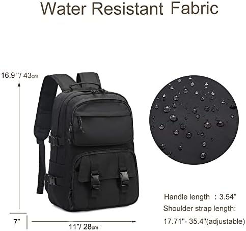 Shaelyka Hafif 15.6 inç Laptop Sırt Çantası Erkekler ve Kadınlar için, Su Geçirmez seyahat sırt çantası için Spor, 12 Cepler