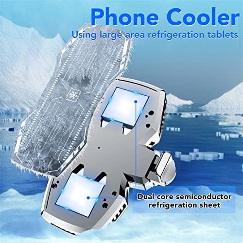 Telefon Soğutucu, Alüminyum Alaşımlı Soğutma Plakası Akıllı Enerji Tasarruflu Cep Telefonu Radyatörü, Gürültü Azaltma Soğutma