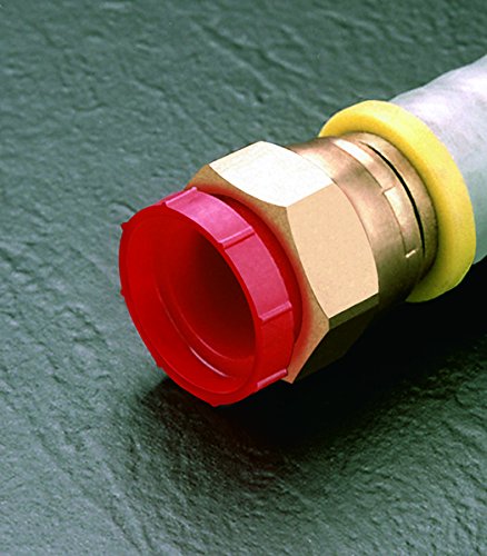 Alevlendi JIC Bağlantı Parçaları için Kapaklıklar ZHF30Q1 Plastik Dişli Fiş. PD-HF-30, PE-LD, Diş Ölçüsü 2-1/4-12, Kırmızı