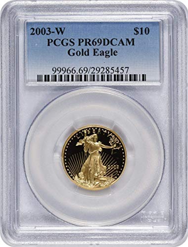 2003-W $ 10 Amerikan Altın Kartal PR69DCAM PCG'LER