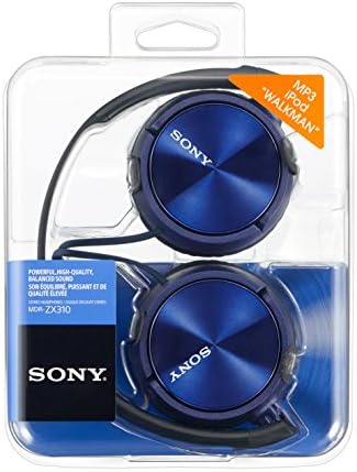 Akıllı Telefon Mikrofonlu ve Kontrollü Sony Katlanabilir Kulaklıklar-Metalik Mavi