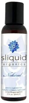 Sliquid Lubricants Organics Doğal Samimi Kayma, Beyaz, 2 Sıvı Ons