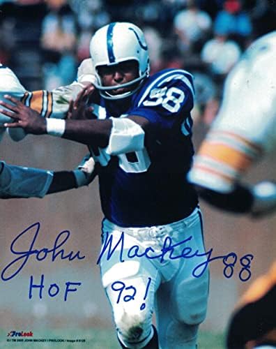 John Mackey İmzalı / İmzalı Baltimore Colts 8x10 Fotoğraf 27864-İmzalı NFL Fotoğrafları