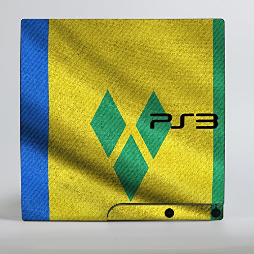 Sony Playstation 3 Slim Tasarım Cilt St Vincent ve Grenadinler bayrağı çıkartma Playstation 3 Slim için