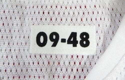 2009 San Francisco 49ers Demarcus Dobbs 96 Oyunu Verilen Beyaz Forma 48 DP26441-İmzasız NFL Oyunu Kullanılmış Formalar