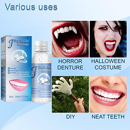 (30g) Katı FalseTeeth Yapmak Eksik Protez Diş Güvenle ve Tutkal Boşlukları Diş Yapıştırıcı Diş Geçici Diş Kiti Protez Diş