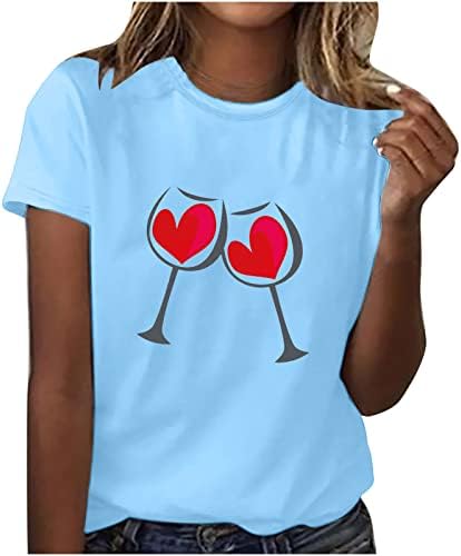 Sonbahar Yaz Bluz Tshirt Kadınlar için Konfor Renk 2023 Giyim Kısa Kollu Pamuklu Crewneck Grafik Rahat Üst D9 D9