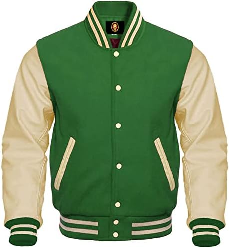 TOOFAN WEAR Varsity Letterman beyzbol bombacısı Lise Yün Deri üniversite ceketleri Takım Renk Seçeneği