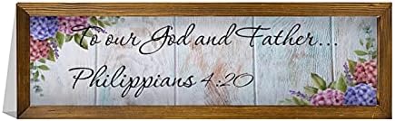 Rustik Ahşap Duvar İşareti Dekor Tırnak Filipililer 4: 20 13604 Tanrı Ve Babamıza ... Filipililer 4:20 white-C - 14 İlham