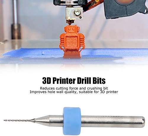 10 adet 3D Yazıcı Memesi Temizleme Matkap Ucu, 0.5 mm Meme Temizleme Matkap Tungsten Karbür Çelik DIY Ev için 3D Yazıcı Endüstriyel