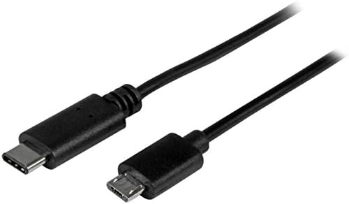 StarTech.com USB C'den Mikro USB Kablosuna 2m 6ft-USB-C'den Mikro USB Şarj Kablosuna-USB 2.0 Tip C'den Mikro B'ye-Thunderbolt