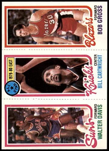 1980 Topps 191/9/199 Walter Davis / Bill Cartwright / Bob Brüt (Basketbol Kartı) NM