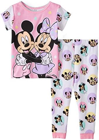 Minnie ve Mickey Mouse Pijama Takımı Bebek Kız Pembe