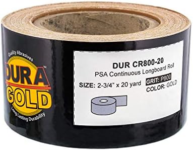 Dura-Gold Pro Serisi Longboard El Zımpara Dosyası Zımpara Bloğu-Kanca ve Halka Desteği ve PSA Desteği Adaptör Pedi ve 800