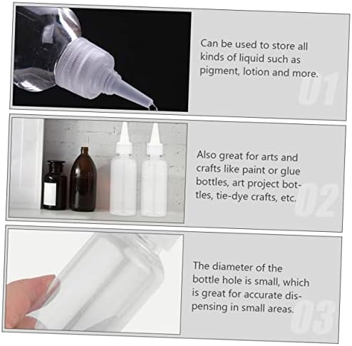 Healeved 20 adet Sivri Şişe Mini Sos Kapları Sos sıkılabilir şişe Sıvılar için Plastik sıkılabilir şişeler Baharat Ucu Şişe