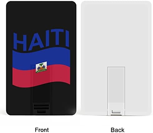 Haiti bayrağı Kredi Banka Kartı USB bellek Sürücüler Taşınabilir Bellek Sopa Anahtar Depolama Sürücüsü 64G