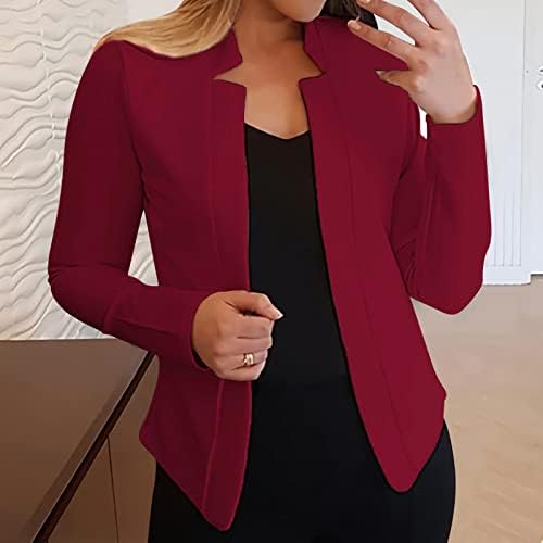 Bayan Casual Cepli Ofis Blazers Dökümlü Açık Ön Hırka Ceket iş elbisesi Kürklü Ceket Kadınlar için