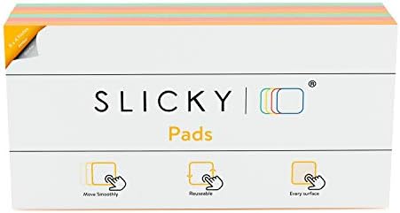 SlickyNotes Tutkalsız Statik Yapışkan Yapışkan Notlar-Yeniden Kullanılabilir Çift Taraflı Notlar / Herhangi Bir Yüzeye Yapışır