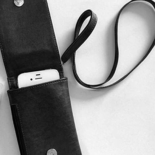 Caz Müzik Aletleri Desen Telefon Cüzdan çanta Asılı Cep Kılıfı Siyah Cep