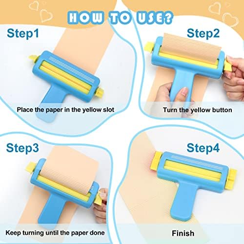 Kağıt Crimper El Sanatları için, AngleKai Kağıt Crimper Aracı kraft el işi kağıdı Crimper Aracı Yapmak için Dalga Şekillendirici