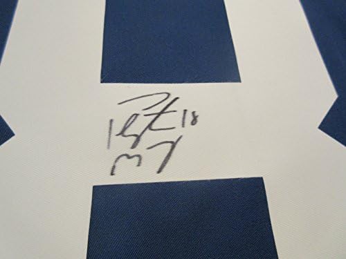 Peyton Manning İmzalı Indianapolis Colts Forması W / KANITI, Peyton'un Bizim için İmzaladığı Resim, Denver Broncos, Indianapolis