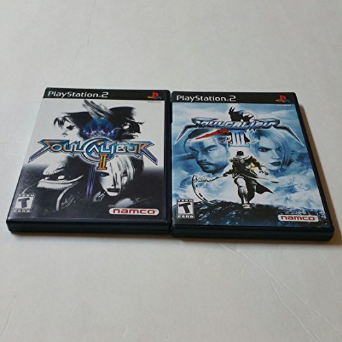 Sony PlayStation 2 için Soul Calibur II ve III (2 Pk Paketi) Seti