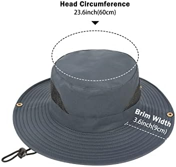 Yüzyıl Yıldız Erkek güneş şapkası Kadın Geniş Ağız balıkçı şapkası Safari UPF 50 + Paketlenebilir Kova Şapka Güneş Koruma