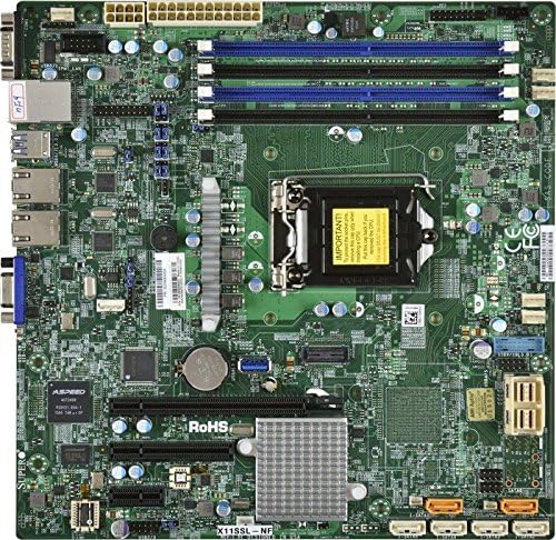Süper Mikro Anakart Mikro ATX DDR4 LGA 1151 X11SSL-NF-O