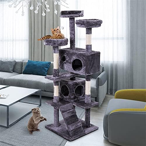 Kedi Ağacı Kedi Ağacı için Büyük Kedi 59.8 Kedi Kınamak için Kıdemli Kediler Tırmalama Direkleri ile, kedi Ağacı Kulesi Kapalı