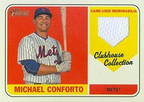 Michael Conforto oyuncu yıpranmış jersey yama beyzbol kartı (New York Mets) 2018 Topps Miras Clubhouse Koleksiyonu CCRMCO-MLB