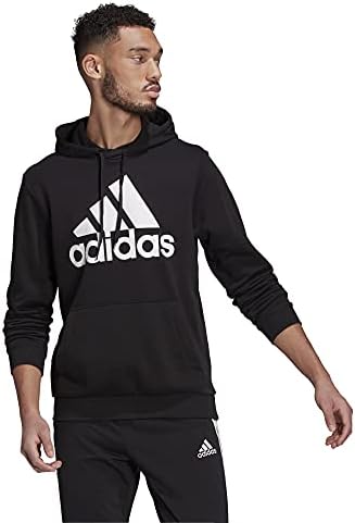 adidas Erkek Essentials Büyük Logolu Kapüşonlu Sweatshirt