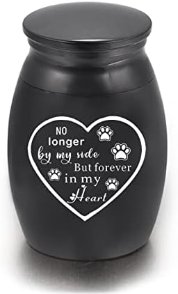YHSG Siyah Kremasyon hediyelik eşya vazosu, Anıt cenaze vazosu için Uygun Evcil Hayvan Veya İnsan Külleri, 2 adet