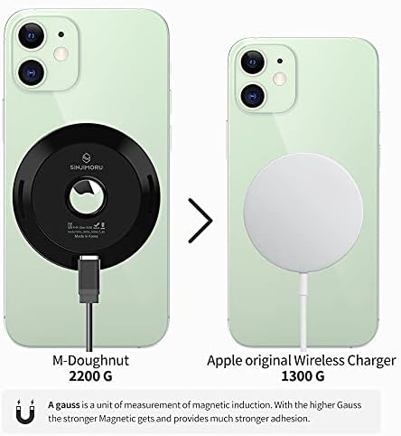 MagSafe için Sinjimoru Manyetik Kablosuz Araç Şarj Cihazı, iPhone 12 & 13 & 14 Serisi ile Uyumlu MagSafe için Sağlam 360