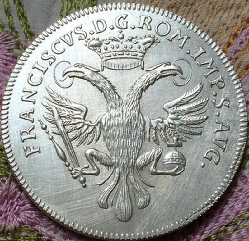 1748 Fransız Paraları Saf Bakır Gümüş Kaplama Antika Gümüş Dolar Paraları el sanatları Koleksiyonu Darbe olabilir