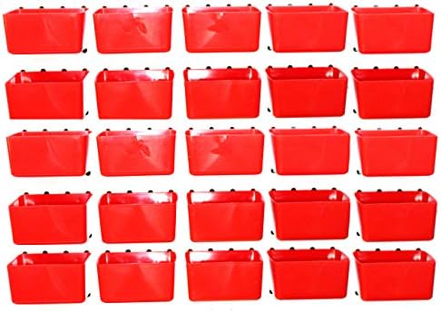 Küçük Plastik Kırmızı Pegboard Depolama / Parça Kutuları (5)