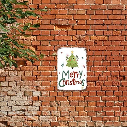 Noel Partisi Dekoru Sevimli Çam Ağacı Metal Burcu Merry Christmas Garland Tabela Yenilik Katmanlı Tepsi Dekor Çiftlik Evi