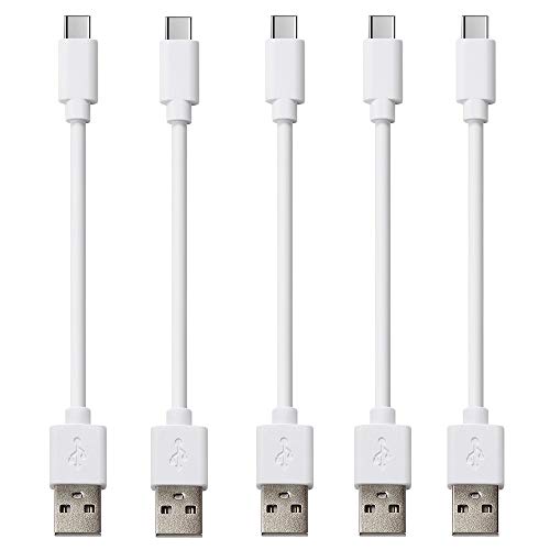 Ultra Kısa USB C Kablosu, [1FT 5 Paket] USB C Tipi Kablo Hızlı Şarj Kablosu Senkronizasyon Kablosu Yeni MacBook, Samsung