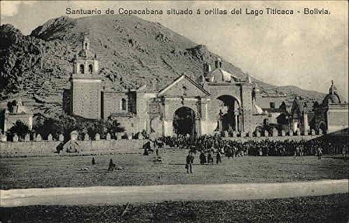 Santuario De Copacabana Situado A Orillas Del Lago Titicaca Copacabana, Bolivya Orijinal Antika Kartpostal