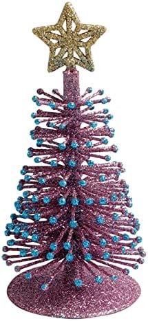 Üvey anne Süs Mini Noel Ağacı Küçük Pin E Ağacı Üsleri İle Tatil Partisi İçin Ev Masa ağaç dekor Yüz Heykeli
