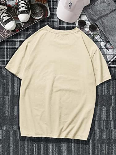 GORGLİTTER erkek Yarış Arabası Grafik Baskı T Shirt Kısa Kollu Yuvarlak Boyun Rahat Tee Üst