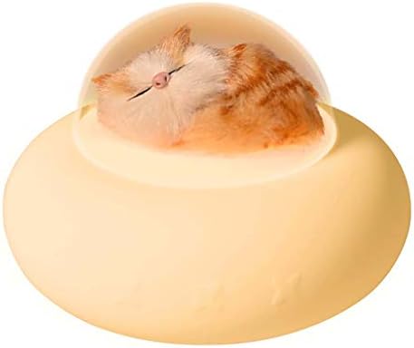 Dekoratif Yaratıcı Sevimli Kedi Köpek Pet Silikon Gece Lambası USB şarj edilebilir lamba Kısılabilir Zamanlayıcı USB Şarj
