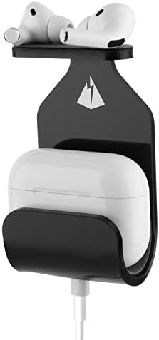 TXEsıgn Manyetik Kulaklık Tutucu Apple AirPods için 1 & 2 3 Pro Akrilik Duvar Montaj Tutucu Kulaklık Tutucu Yapışkanlı Kulaklık