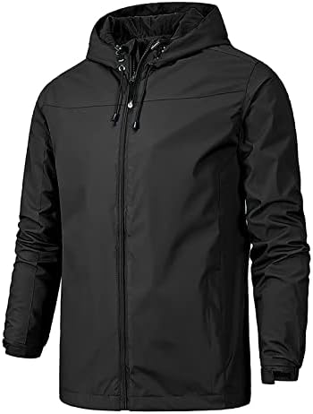 ADSSDQ Ceketler Erkekler İçin, Moda Uzun Kollu Yürüyüş Artı Boyutu Mont Erkekler Kış Yüksek Yaka Fit Orta Ağırlık Ceket Windproof8