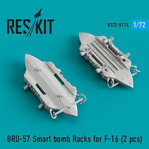 Reskit RS72 - 0176-1/72 BRU-57 Akıllı Bomba Rafları F-16 (2 adet) Ölçekli Reçine Detay kiti